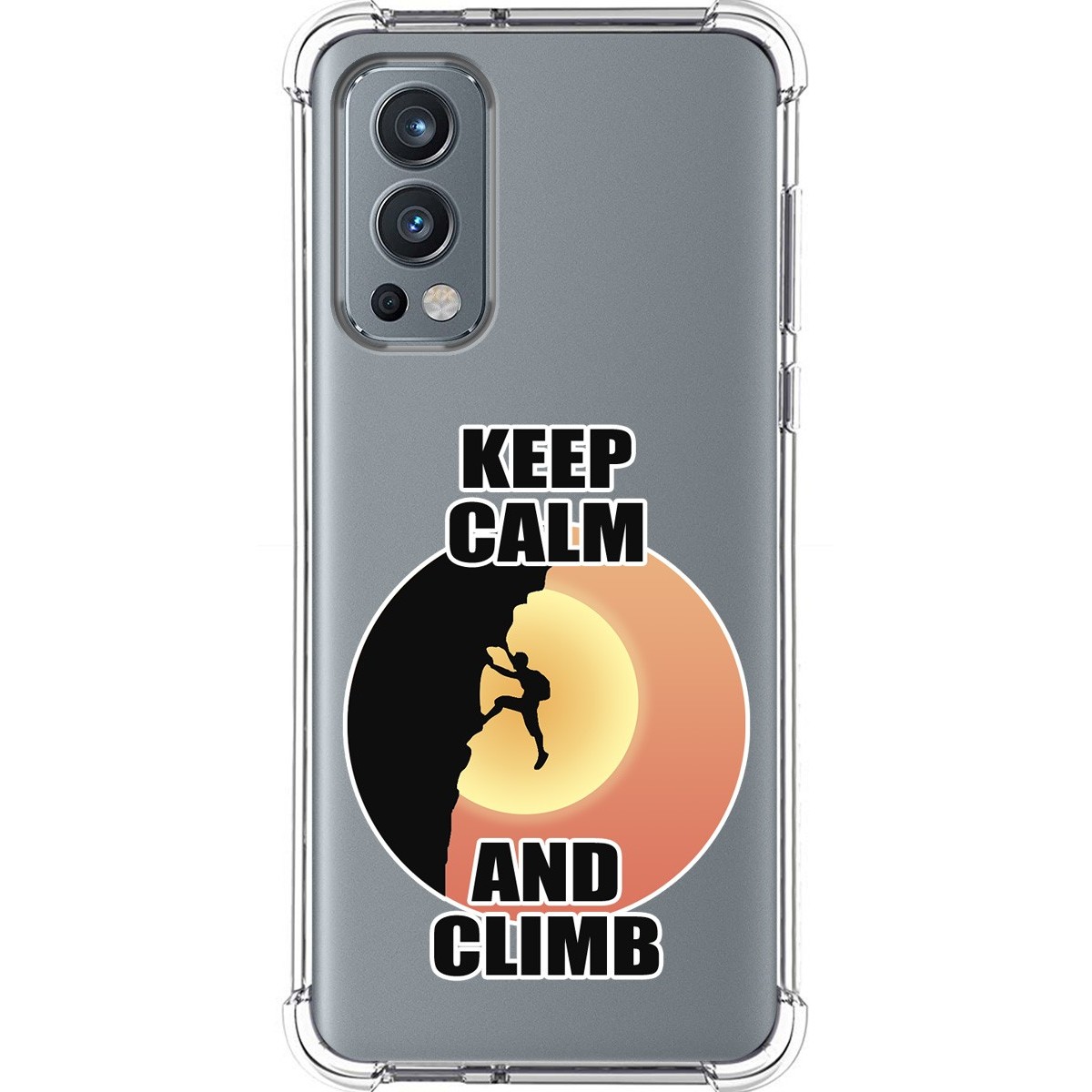 Funda Silicona Antigolpes para OnePlus Nord 2 5G diseño Hombre Escalada Dibujos