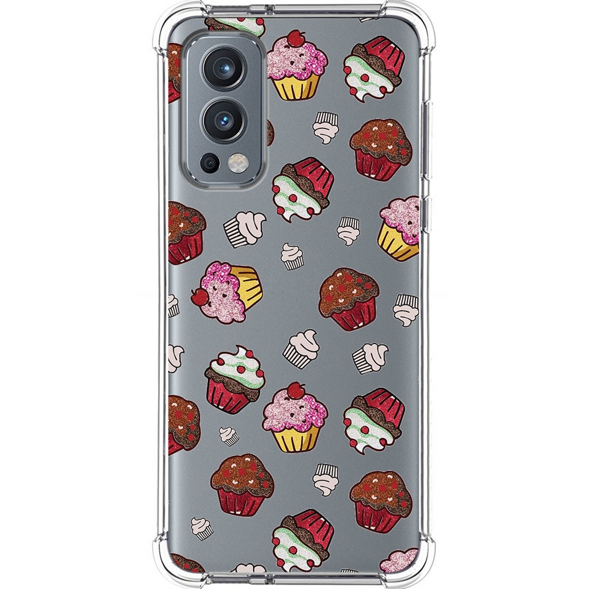 Funda Silicona Antigolpes para OnePlus Nord 2 5G diseño Muffins Dibujos