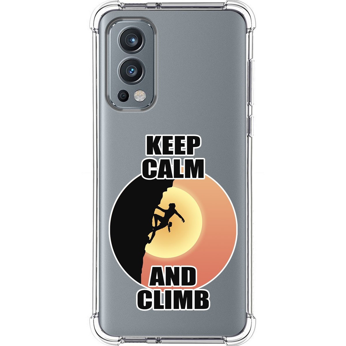 Funda Silicona Antigolpes para OnePlus Nord 2 5G diseño Mujer Escalada Dibujos