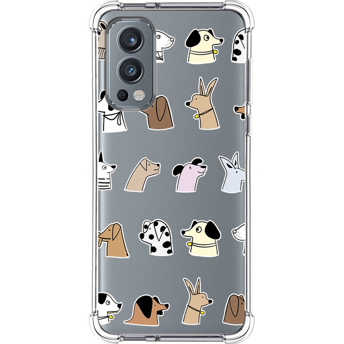 Funda Silicona Antigolpes para OnePlus Nord 2 5G diseño Perros Dibujos