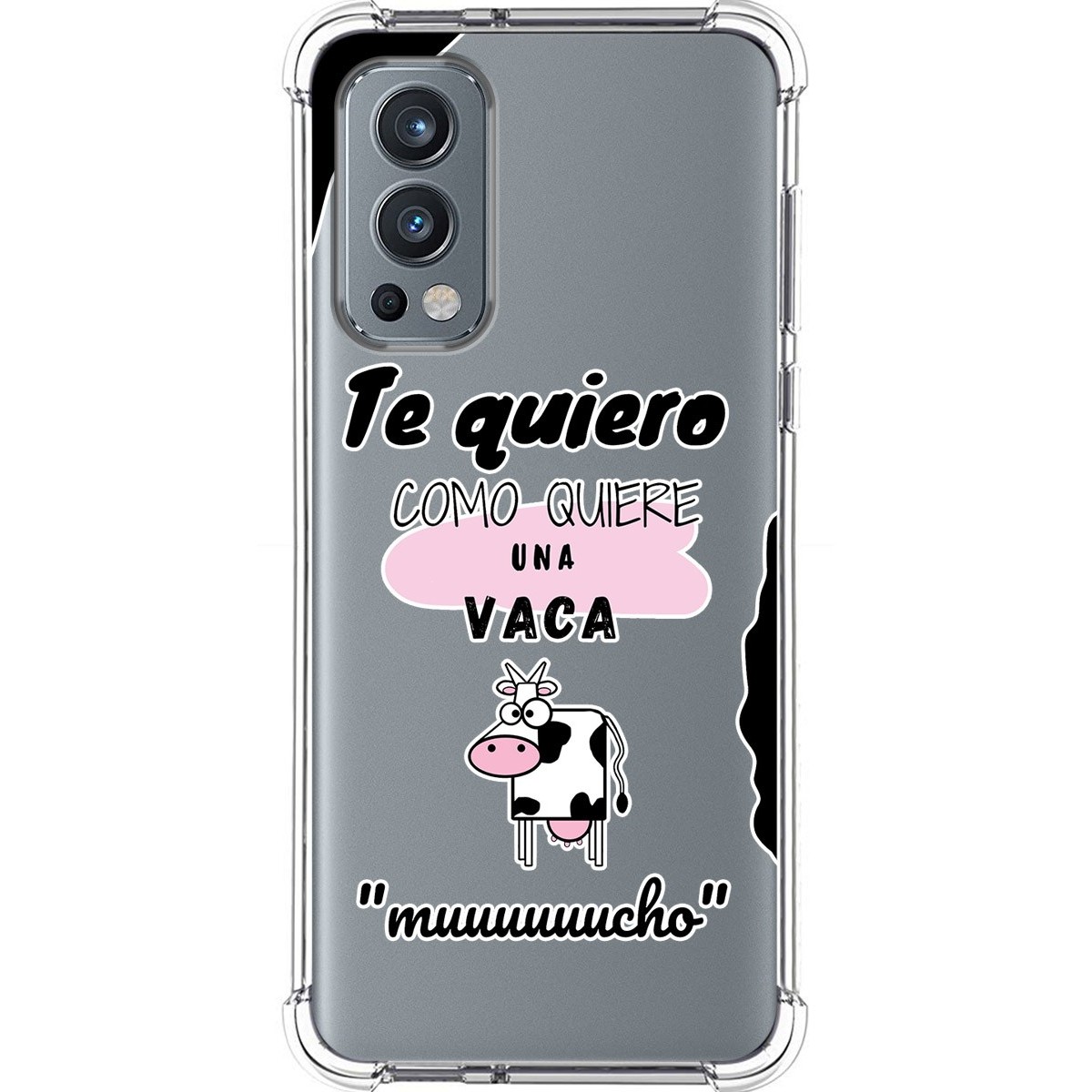 Funda Silicona Antigolpes para OnePlus Nord 2 5G diseño Vaca Dibujos