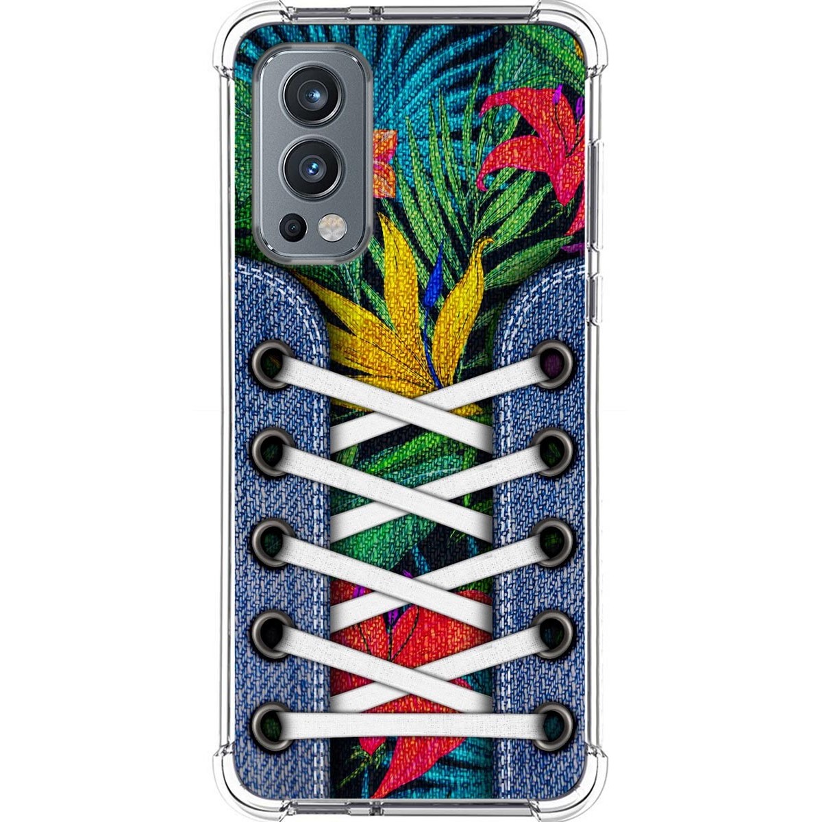 Funda Silicona Antigolpes para OnePlus Nord 2 5G diseño Zapatillas 12 Dibujos