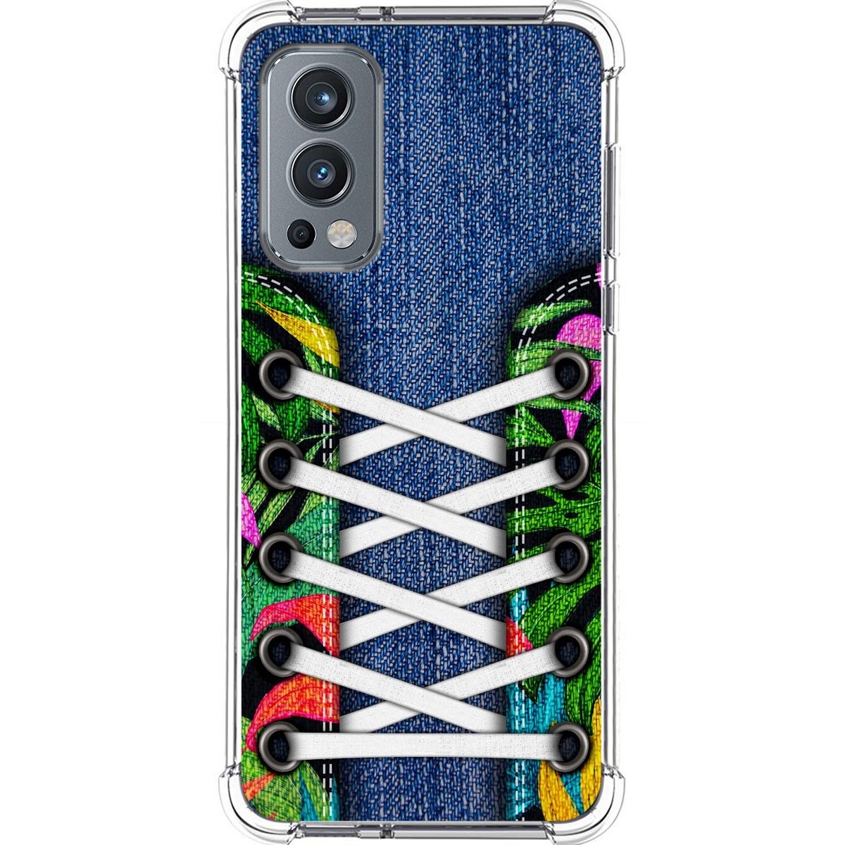 Funda Silicona Antigolpes para OnePlus Nord 2 5G diseño Zapatillas 13 Dibujos