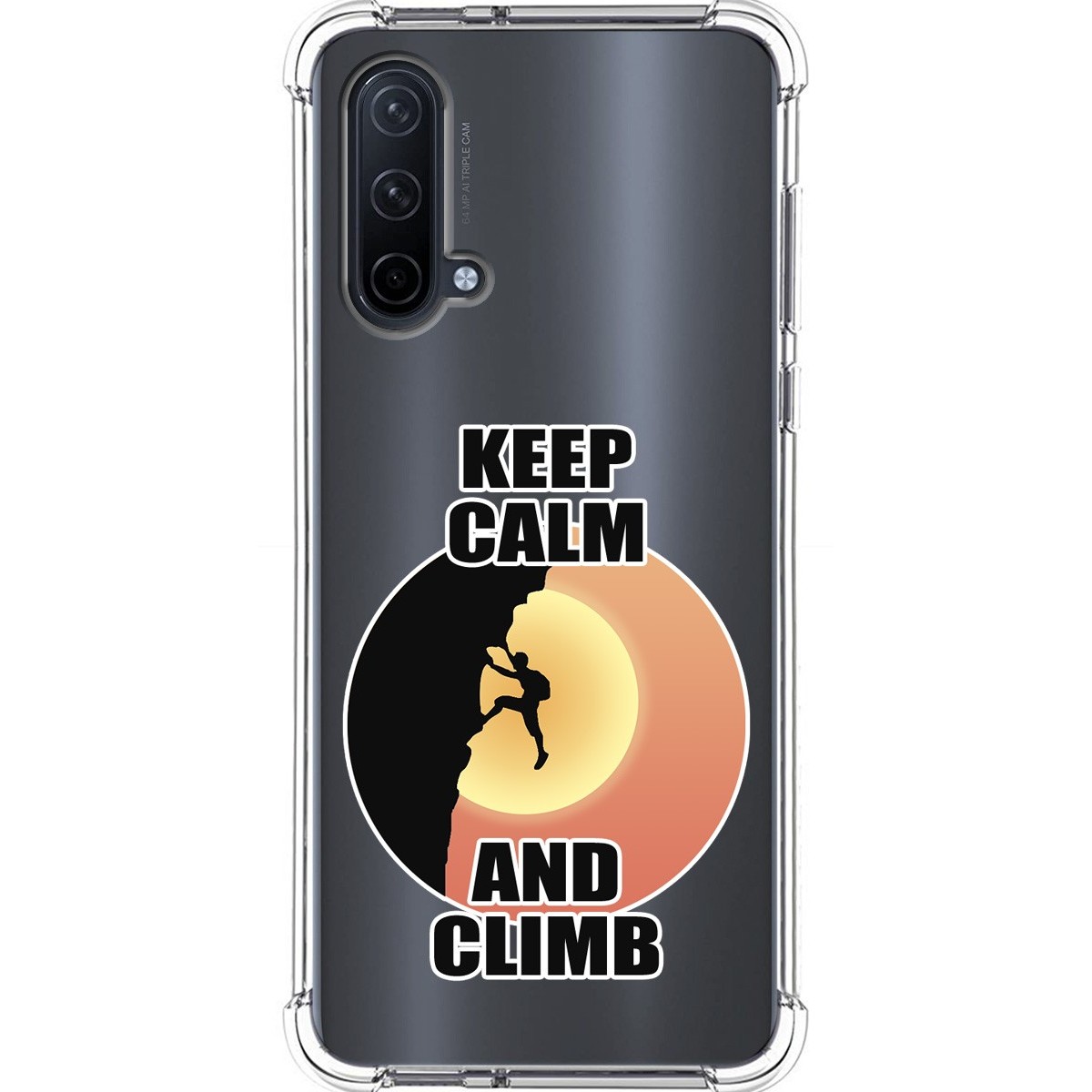 Funda Silicona Antigolpes para OnePlus Nord CE 5G diseño Hombre Escalada Dibujos