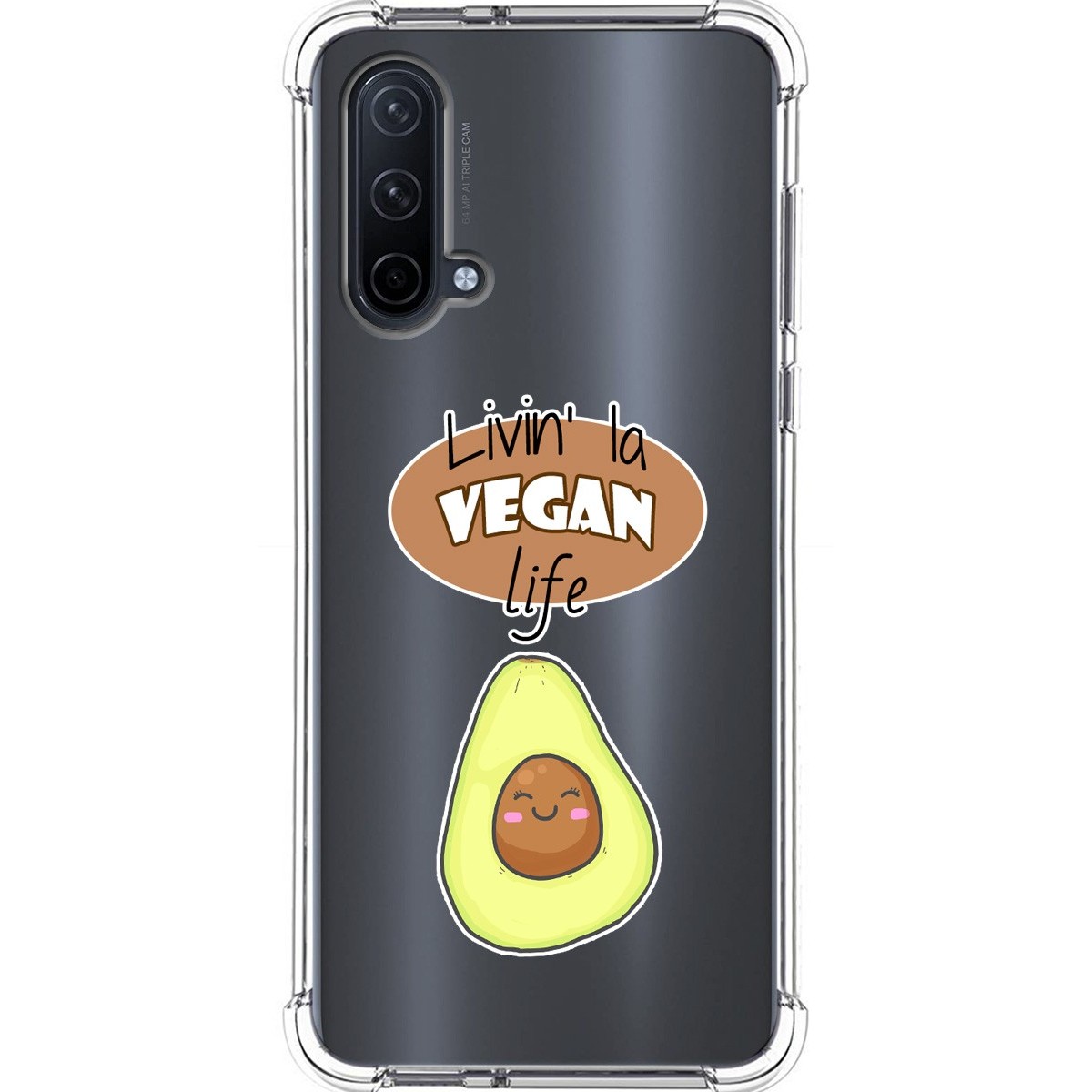Funda Silicona Antigolpes para OnePlus Nord CE 5G diseño Vegan Life Dibujos