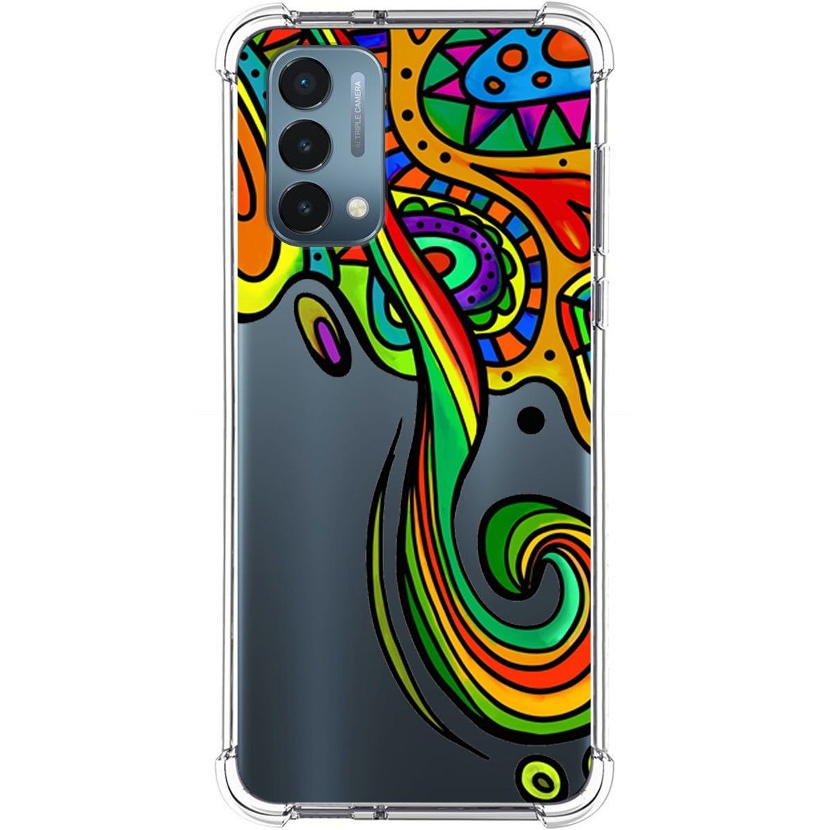 Funda Silicona Antigolpes para OnePlus Nord N200 5G diseño Colores Dibujos