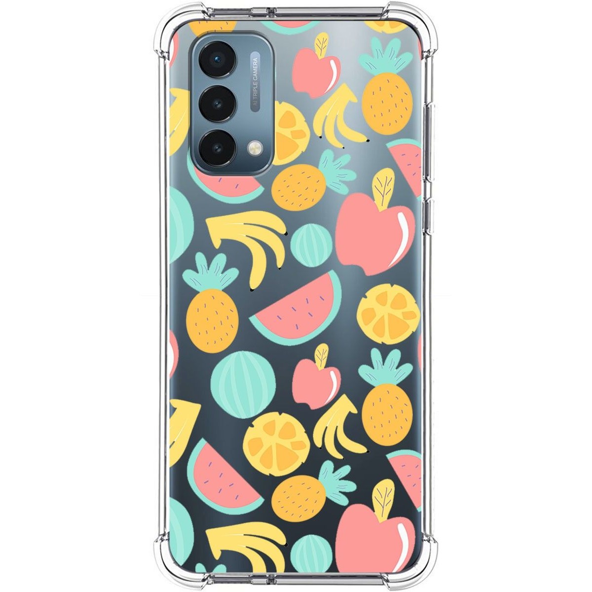 Funda Silicona Antigolpes para OnePlus Nord N200 5G diseño Frutas 02 Dibujos