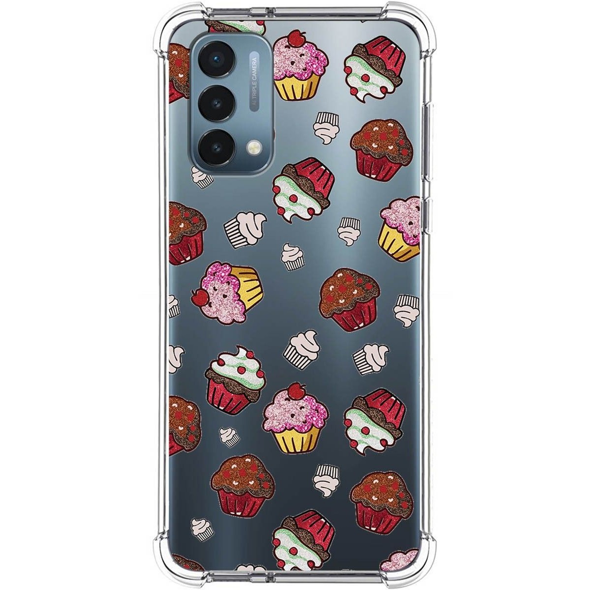Funda Silicona Antigolpes para OnePlus Nord N200 5G diseño Muffins Dibujos