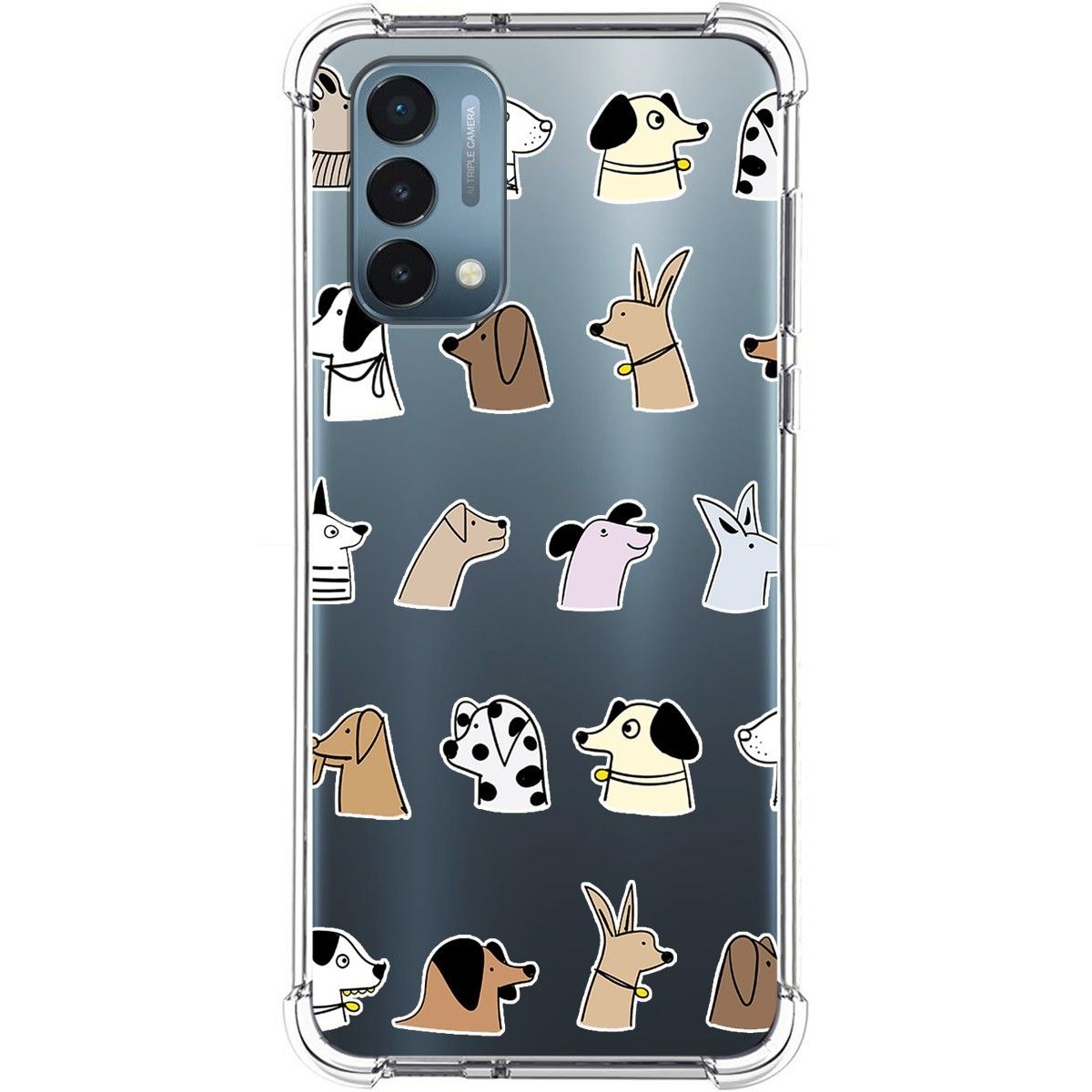 Funda Silicona Antigolpes para OnePlus Nord N200 5G diseño Perros Dibujos