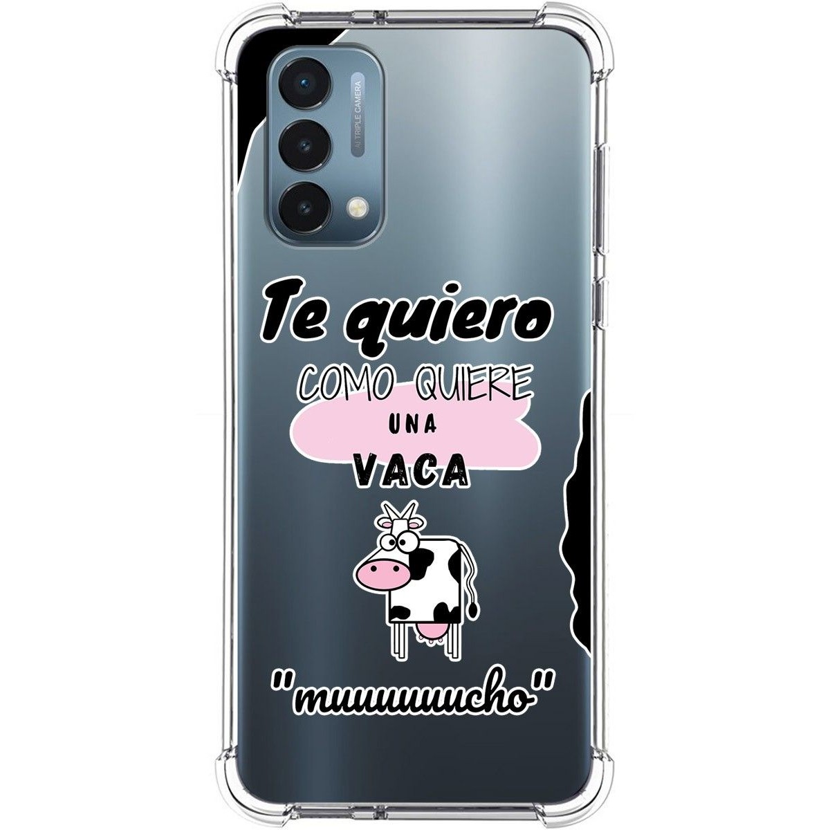 Funda Silicona Antigolpes para OnePlus Nord N200 5G diseño Vaca Dibujos