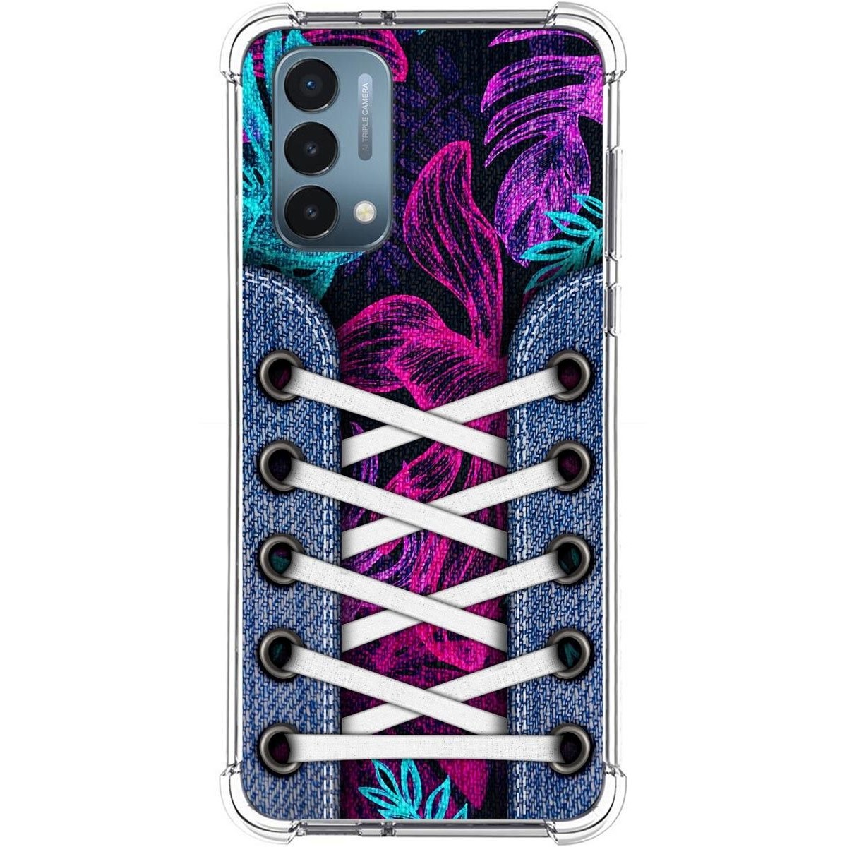 Funda Silicona Antigolpes para OnePlus Nord N200 5G diseño Zapatillas 07 Dibujos