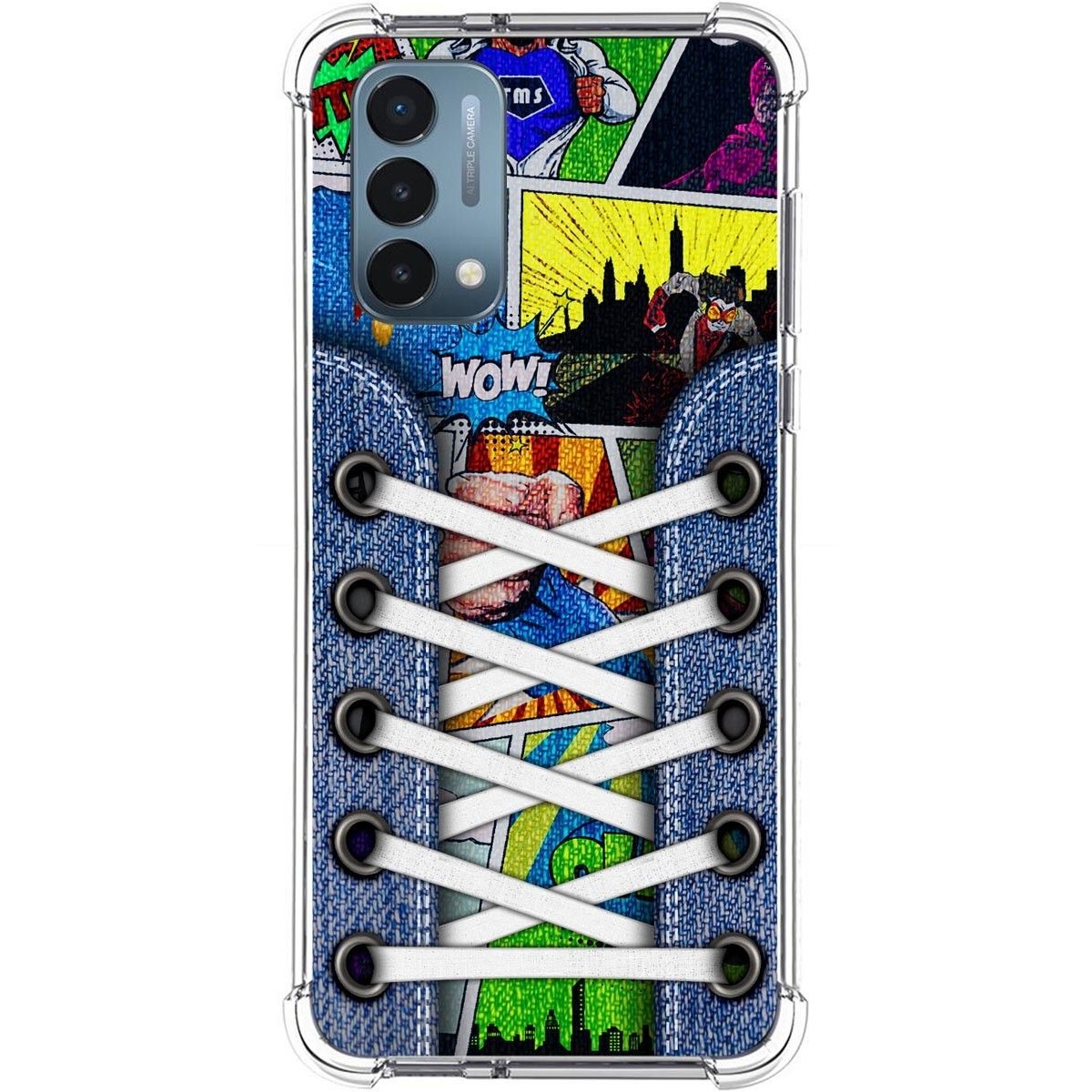 Funda Silicona Antigolpes para OnePlus Nord N200 5G diseño Zapatillas 14 Dibujos