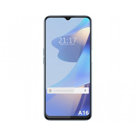 Protector Cristal Templado Completo 5D Full Glue Negro para Oppo A16 / A16s Vidrio