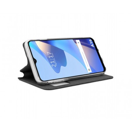 Funda Libro Soporte con Ventana para Oppo A16 / A16s color Negra