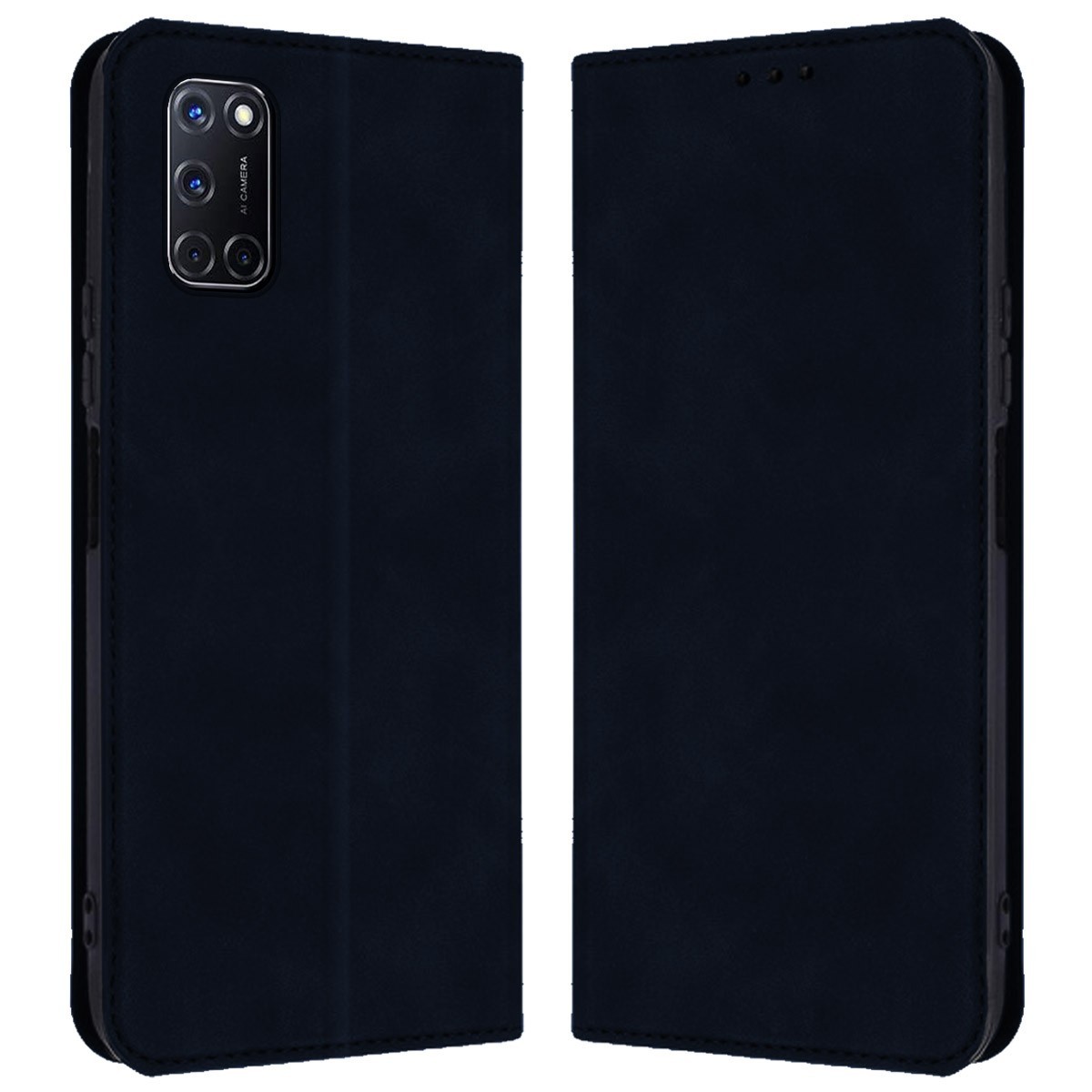 Funda Polipiel con tarjetero para Oppo A52 / A72 color Azul