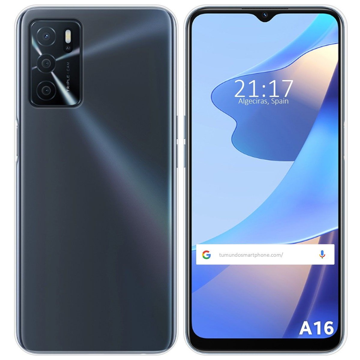 Funda Silicona Gel TPU Transparente para Oppo A16 / A16s