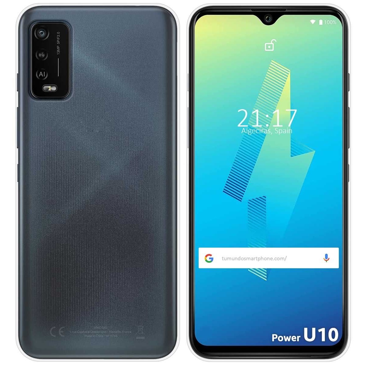 Funda Silicona Gel TPU Transparente para Wiko Power U10 / U20