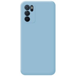 Funda Silicona Líquida Ultra Suave para Oppo A16 / A16s color Azul 2