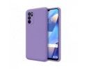 Funda Silicona Líquida Ultra Suave para Oppo A16 / A16s color Morada