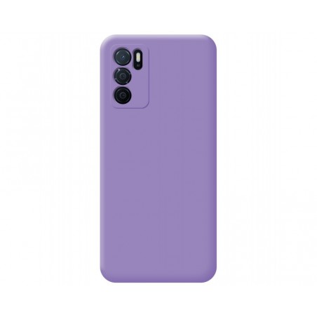 Funda Silicona Líquida Ultra Suave para Oppo A16 / A16s color Morada