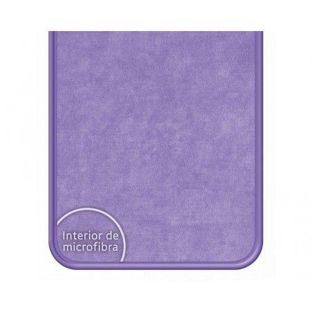 Funda Silicona Líquida Ultra Suave para Oppo A16 / A16s color Morada