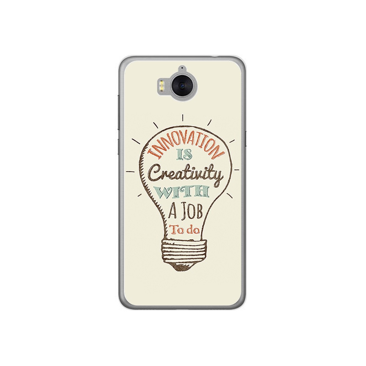 Funda Gel Tpu para Huawei Y6 2017 Diseño Creativity Dibujos