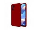 Funda Silicona Líquida Ultra Suave para Oppo A16 / A16s color Roja
