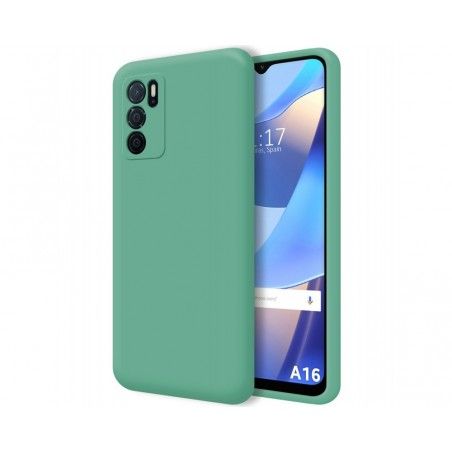 Funda Silicona Líquida Ultra Suave para Oppo A16 / A16s color Verde