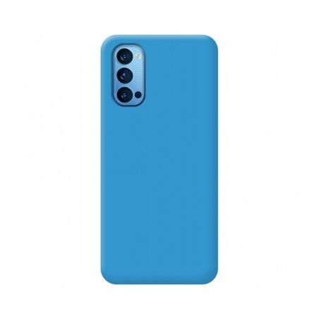 Funda Silicona Líquida Ultra Suave para Oppo Reno 4 5G color Azul