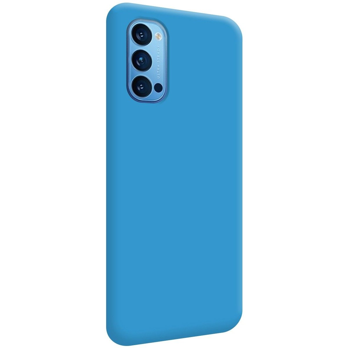 Funda Silicona Líquida Ultra Suave para Oppo Reno 4 5G color Azul