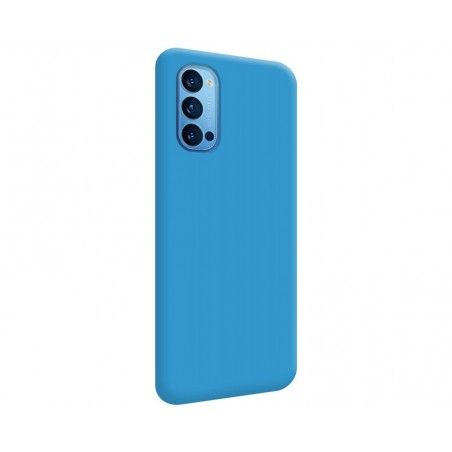 Funda Silicona Líquida Ultra Suave para Oppo Reno 4 5G color Azul