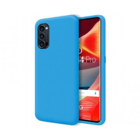 Funda Silicona Líquida Ultra Suave para Oppo Reno 4 Pro 5G color Azul