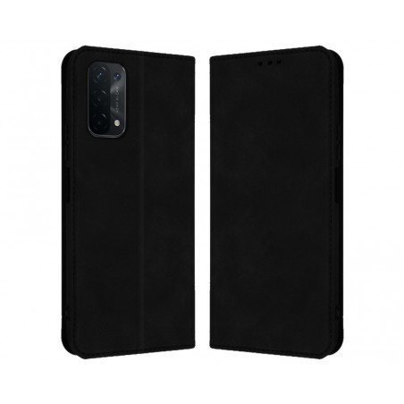 Funda Polipiel con tarjetero para Oppo A54 5G / A74 5G color Negra