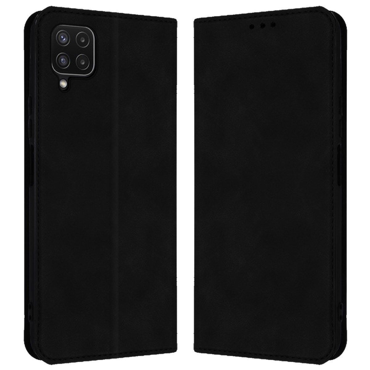 Funda Polipiel con tarjetero para Samsung Galaxy A22 4G / M22 color Negra