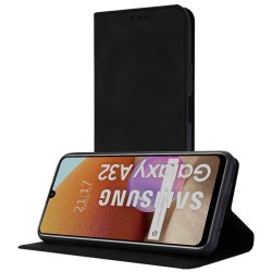 Funda Polipiel con tarjetero para Samsung Galaxy A32 4G color Negra