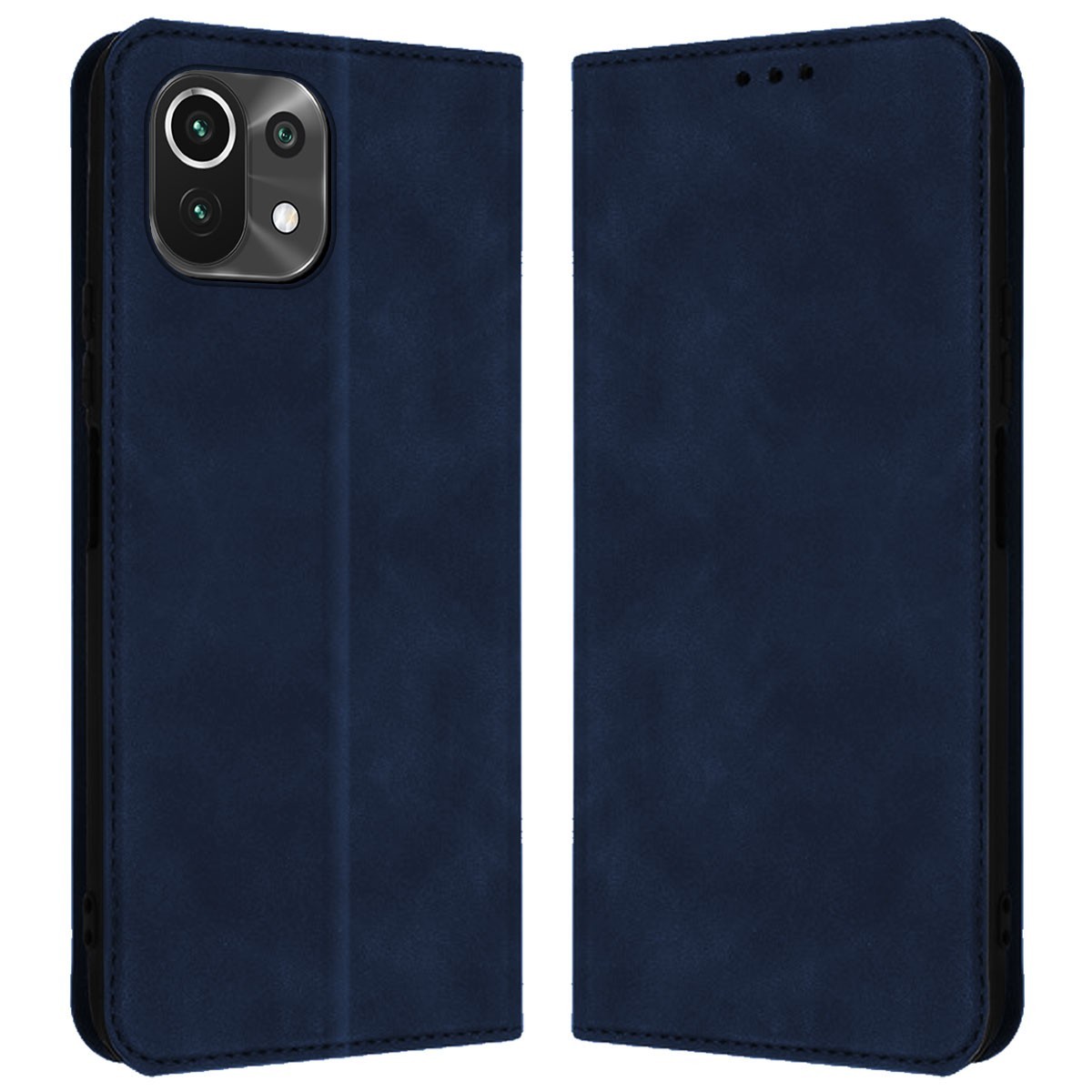 Funda Polipiel con tarjetero para Xiaomi Mi 11 Lite 4G / 5G / 5G NE color Azul