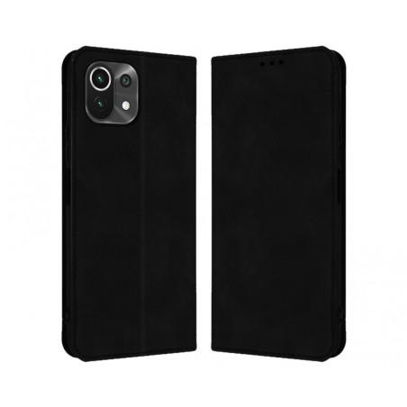 Funda Polipiel con tarjetero para Xiaomi Mi 11 Lite 4G / 5G / 5G NE color Negra