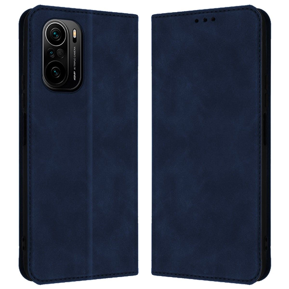 Funda Polipiel con tarjetero para Xiaomi POCO F3 5G / Mi 11i 5G color Azul