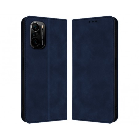 Funda Polipiel con tarjetero para Xiaomi POCO F3 5G / Mi 11i 5G color Azul