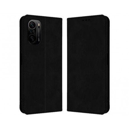 Funda Polipiel con tarjetero para Xiaomi POCO F3 5G / Mi 11i 5G color Negra