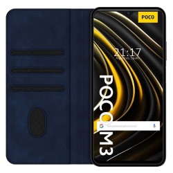 Funda Polipiel con tarjetero para Xiaomi POCO M3 / Redmi 9T color Azul 2