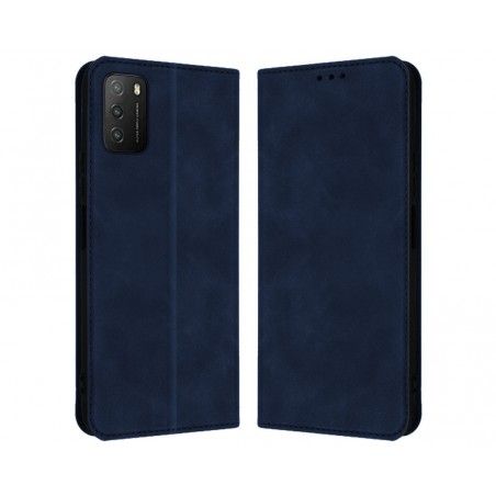 Funda Polipiel con tarjetero para Xiaomi POCO M3 / Redmi 9T color Azul
