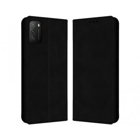 Funda Polipiel con tarjetero para Xiaomi POCO M3 / Redmi 9T color Negra