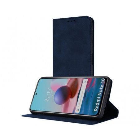 Funda Polipiel con tarjetero para Xiaomi Redmi Note 10 / 10S color Azul