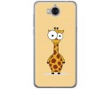 Funda Gel Tpu para Huawei Y6 2017 Diseño Jirafa Dibujos