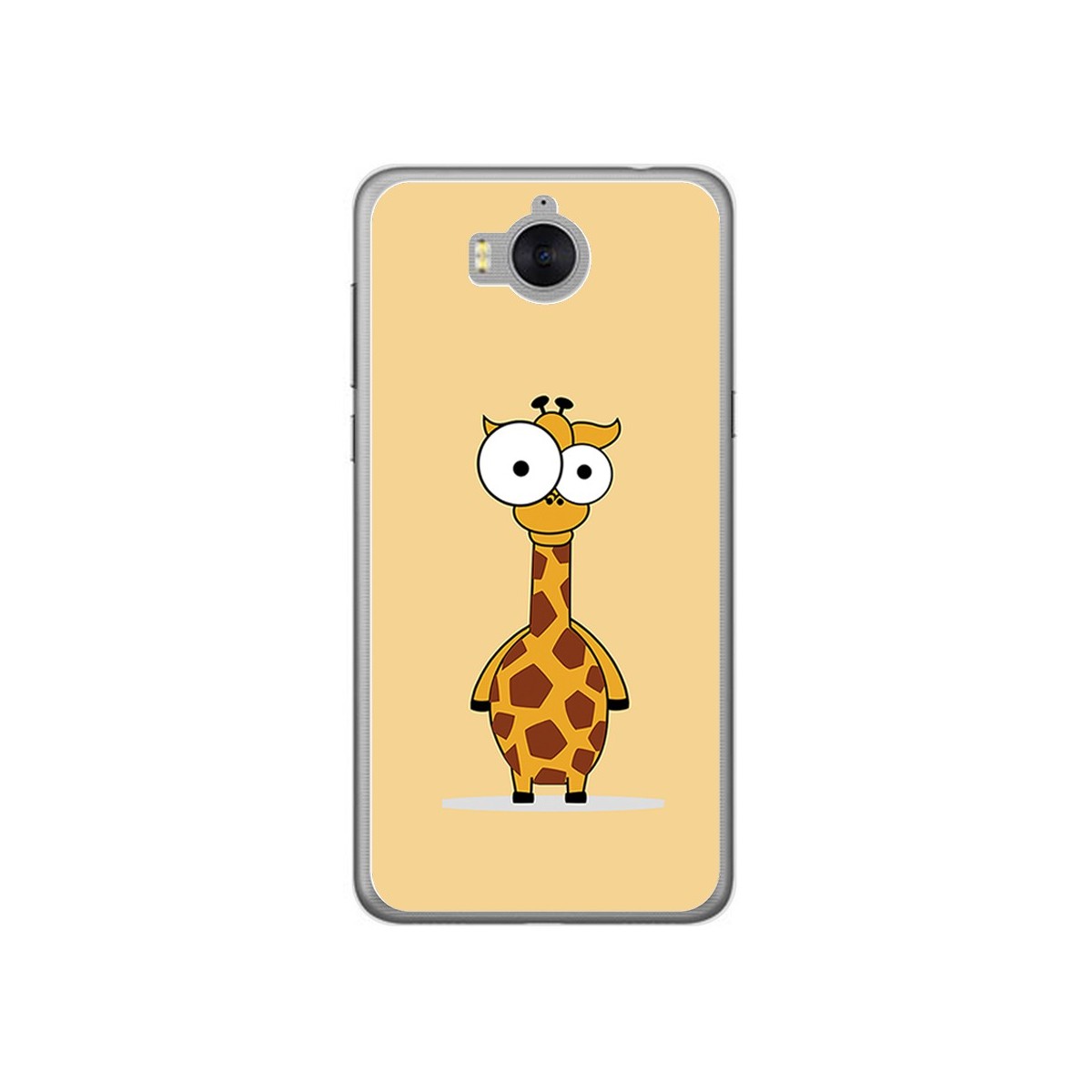 Funda Gel Tpu para Huawei Y6 2017 Diseño Jirafa Dibujos