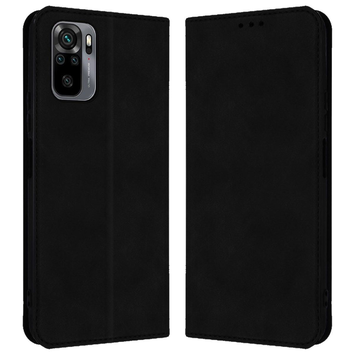 Funda Polipiel con tarjetero para Xiaomi Redmi Note 10 / 10S color Negra