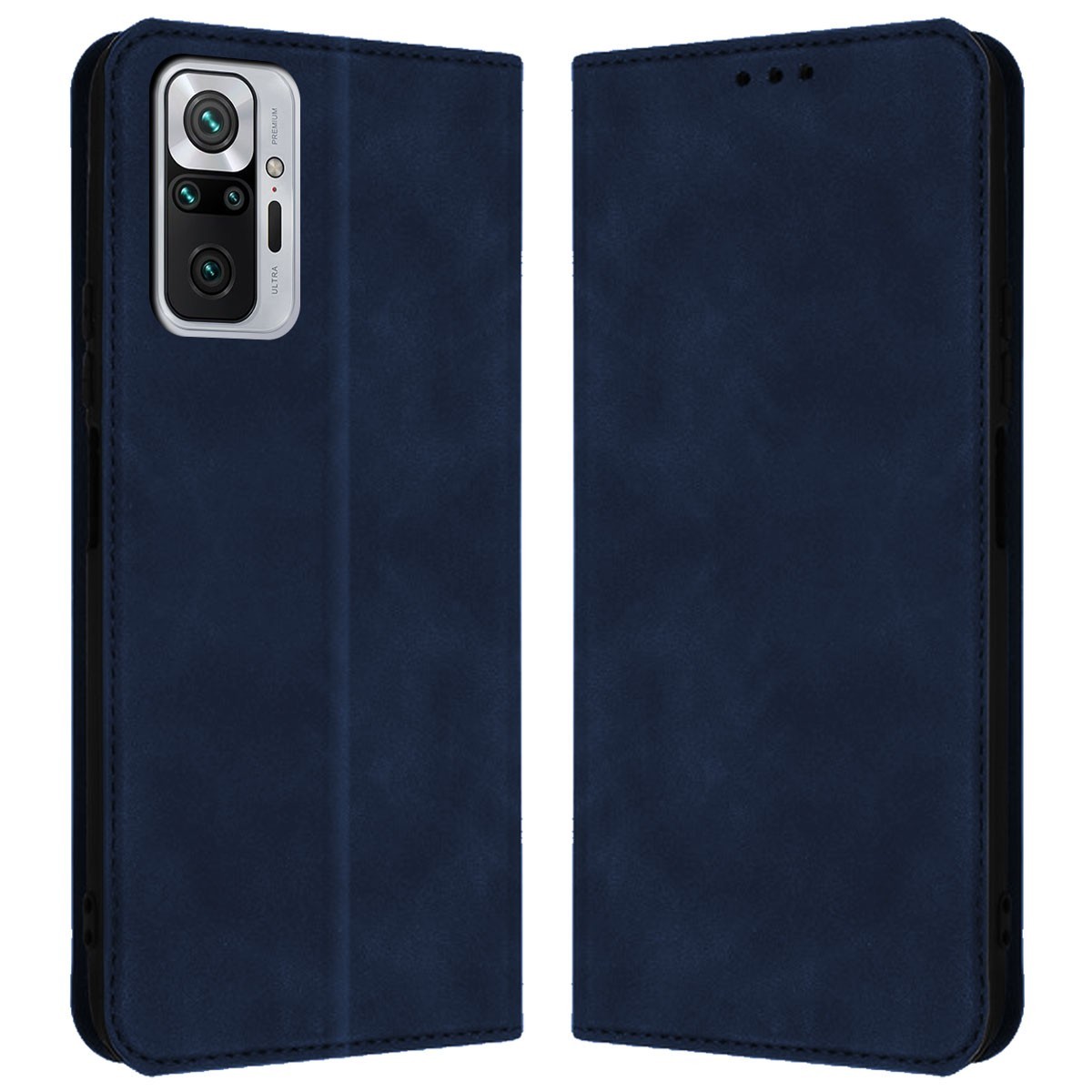 Funda Polipiel con tarjetero para Xiaomi Redmi Note 10 Pro color Azul