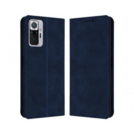 Funda Polipiel con tarjetero para Xiaomi Redmi Note 10 Pro color Azul