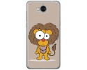 Funda Gel Tpu para Huawei Y6 2017 Diseño Leon Dibujos